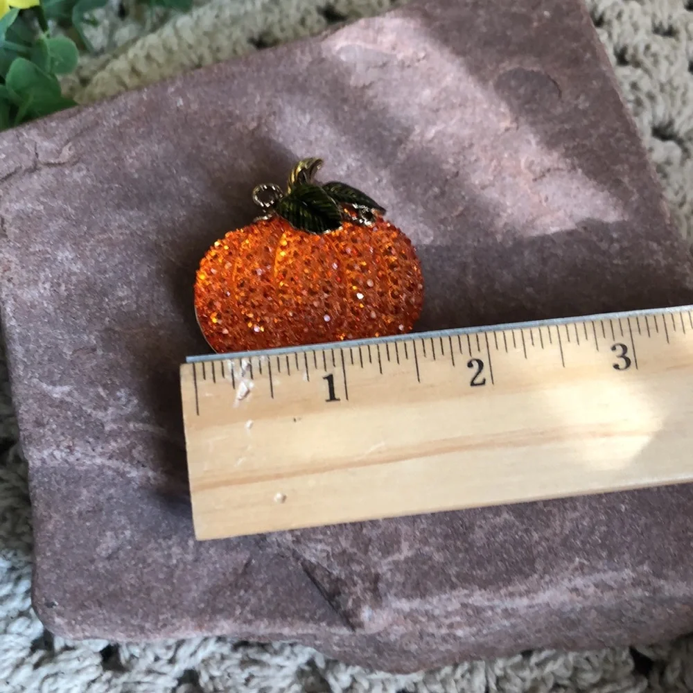Pumpkin Brooch Pin GIVE THANKS